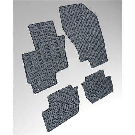 Set tapis de caoutchouc sur mesure pour Mitsubishi Outlander 2012- incl. PHEV (4-pièces + points de fixage)