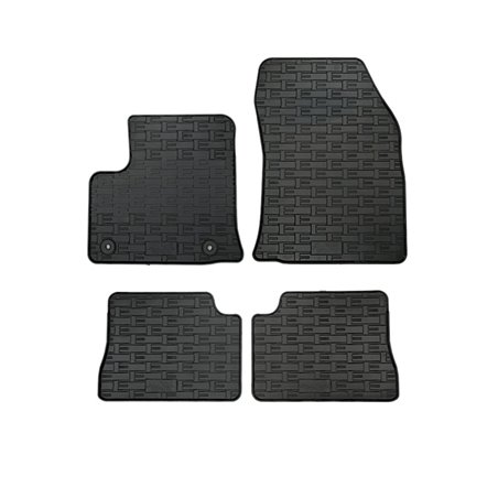 Set tapis de caoutchouc sur mesure pour Peugeot e-208 / Opel e-Corsa F / Citroën DS3 Crossback Electric 2019- (4-pièces + points