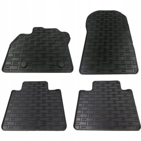 Set tapis de caoutchouc sur mesure pour Renault Zoe 2012-2018 & 2019- (4-pièces + points de fixage)