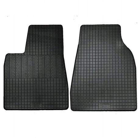 Set tapis de caoutchouc sur mesure pour Tesla Model X 2016- (2-pièces + points de fixage)