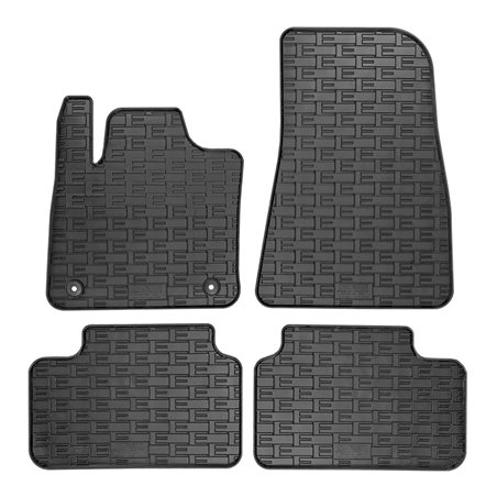 Set tapis de caoutchouc sur mesure pour Volvo C40 Recharge 2021- & XC40 Recharge 2021- (4-pièces + points de fixage)