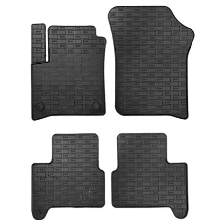 Set tapis de caoutchouc sur mesure pour Volkswagen e-Up / Skoda e-Citigo / Seat e-Mii 2019- (4-pièces + points de fixage)