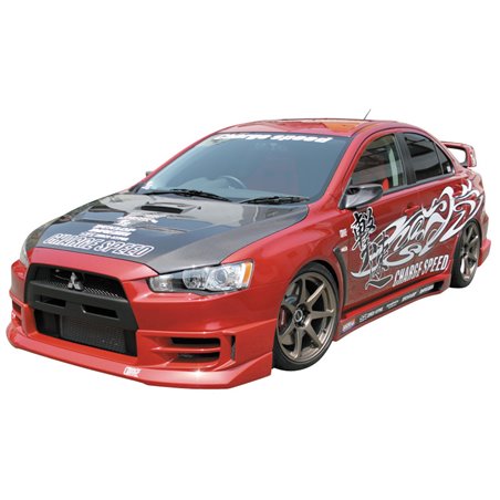 Chargespeed Spoiler Avant sur mesure pour Mitsubishi Lancer Evo X CZ4A HalfType (FRP)