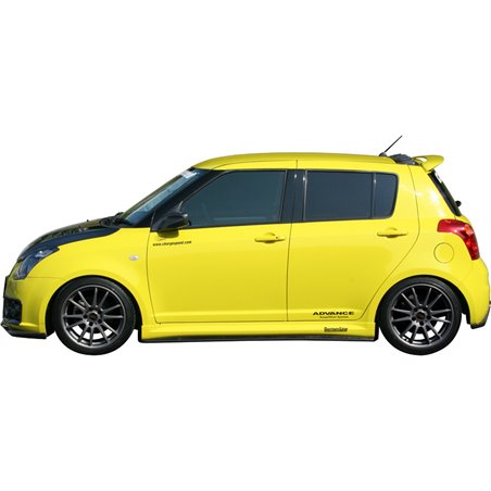 Chargespeed Jupes latérales sur mesure pour Suzuki Swift II Sport 2005- 'BottomLine' (FRP)