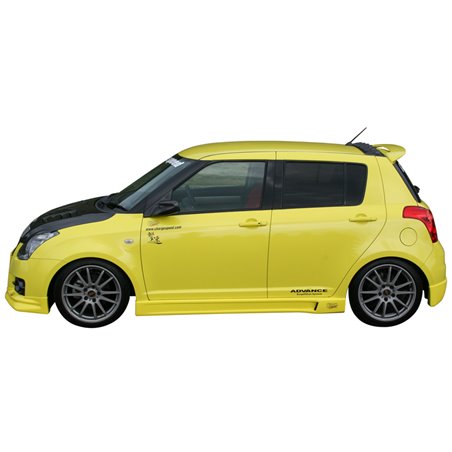 Chargespeed Jupes latérales sur mesure pour Suzuki Swift II 5-portes 2005- 'HalfType' (FRP)