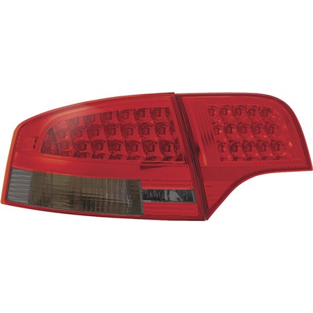 Set de Feux Arrière LED sur mesure pour Audi A4 B7 Sedan 2005-2009 LED - Rouge/Fumée