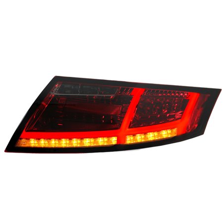 Set de Feux Arrière LED sur mesure pour Audi TT 2006-2013 - Rouge/Fumée - incl. Feux Dynamiques