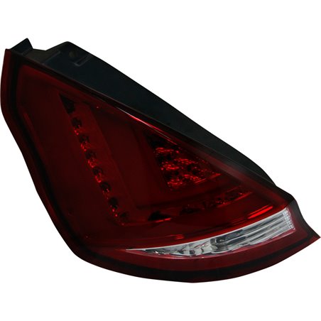 Set de Feux Arrière LED sur mesure pour Ford Fiësta VII 3/5-portes 2008-2012 - Rouge/Claire