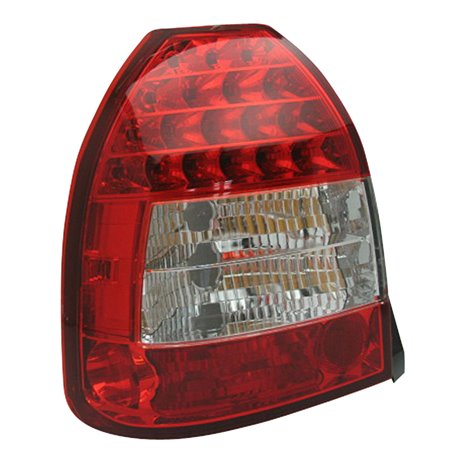 Set de Feux Arrière LED sur mesure pour Honda Civic HB 3-portes 1996-2001 - Rouge/Claire