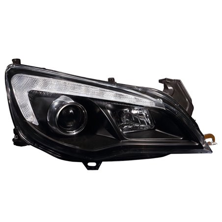 Set de Phares incl. DRL sur mesure pour Opel Astra J 5-portes 2009-2015 - Noir - incl. Moteur de Réglage