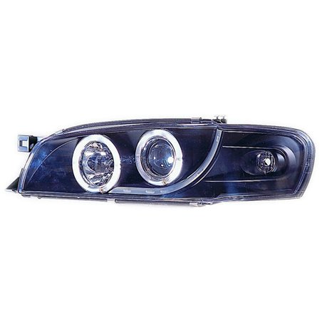 Set de Phares sur mesure pour Subaru Impreza 1997-2000 - Noir - incl. anneaux Angel-Eyes