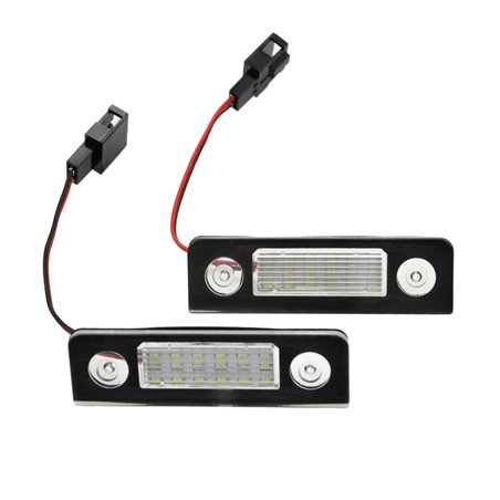 Eclairage des Plaques d'Immatriculation LED sur mesure pour Skoda Octavia & Roomster 2004-2013