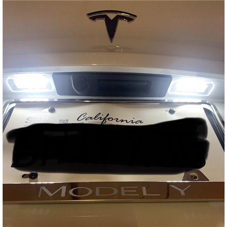 Eclairage des Plaques d'Immatriculation LED sur mesure pour Tesla Model 3 2017- & Model Y 2020- (High Output)