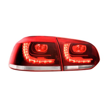 Set de Feux Arrière LED Look-R sur mesure pour Volkswagen Golf VI 2008-2012 excl. Variant - Rouge/Claire