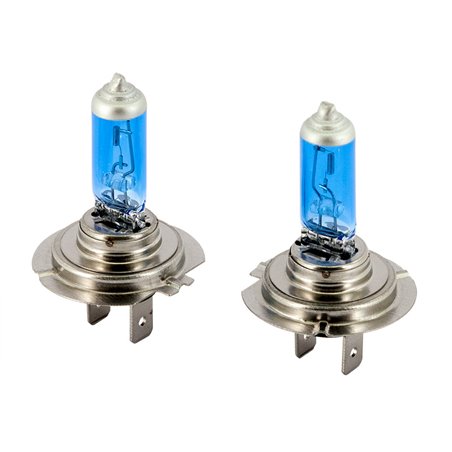 Ampoules Halogène SuperWhite Bleu H7 55W/12V/4200K, Set de 2 pièces (E13)