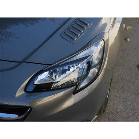 Casquettes de Phares sur mesure pour Opel Corsa E 2014- (ABS)