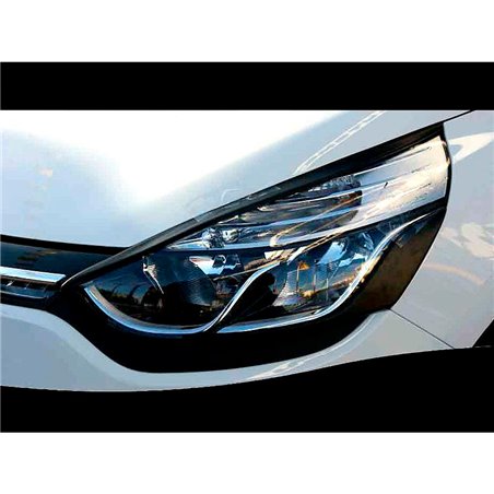 Casquettes de Phares sur mesure pour Renault Clio IV 2012- - Dessus (ABS)