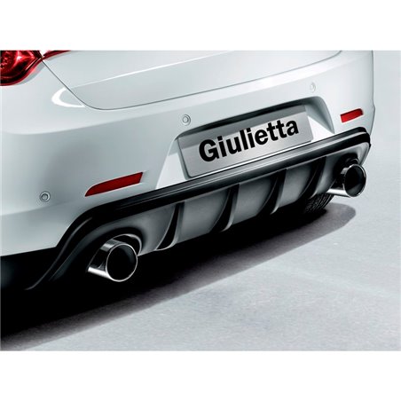 Jupe arrière (Diffuser) sur mesure pour Alfa Romeo Giulietta 2010- (Échappement double gauche+droite) (ABS)