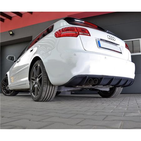 Jupe arrière (Diffuser) sur mesure pour Audi A3 8P Sportback hors S-Line 2008-2012 (GFK)