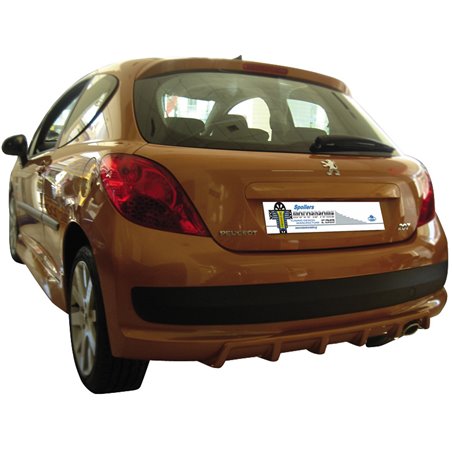 Jupe arrière (Diffuseur) sur mesure pour Peugeot 207 3/5-portes 2006- (ABS)