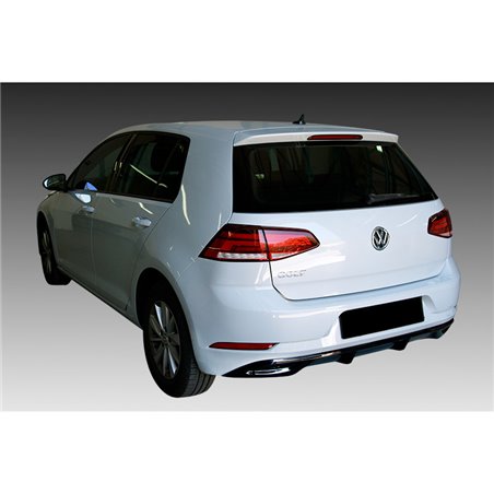 Jupe arrière (Diffuser) sur mesure pour Volkswagen Golf VII Facelift 2017- excl. GTi / R (ABS)