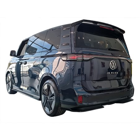 Jupe arrière (Diffuser) sur mesure pour Volkswagen ID.Buzz (Bus/Cargo) 2022- (ABS Noir Luisant)