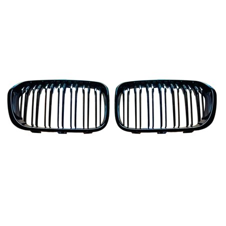 Grilles Noir Luisant sur mesure pour BMW Série 1 F20/F21 LCI 2015- 'M-Style'