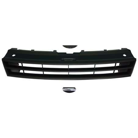 Grille sans logo sur mesure pour Volkswagen Polo 6R 2009-2014 - Noir