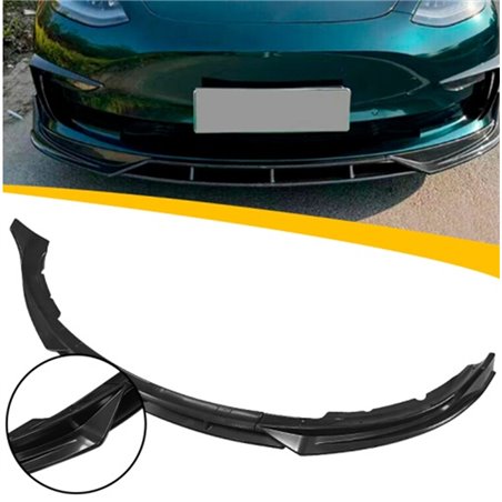 Spoiler avant sur mesure pour Tesla Model 3 2017- 'Aero' (ABS Noir luisant)