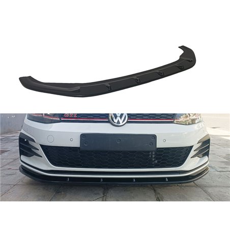 Spoiler avant sur mesure pour Volkswagen Golf 7.5 GTI 2017-2020 (ABS Noir luisant)