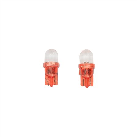 T-10 Ampoules LED 12V Rouge, set de 2 pièces