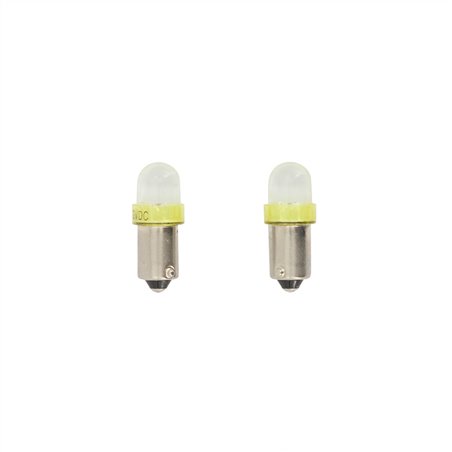 BA9S Ampoules LED 12V Jaune, set de 2 pièces