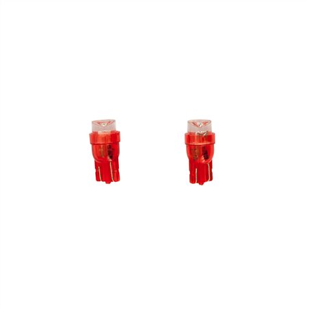 T-8 Ampoules LED 12V Rouge Wide-Angle, set de 2 pièces