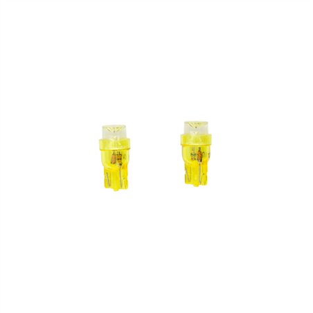 T-8 Ampoules LED 12V Jaune Wide-Angle, set de 2 pièces