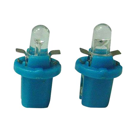 T-5 Ampoules LED 12V SuperBright Bleu, set de 2 pièces