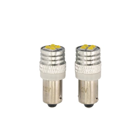 BA9S Ampoules LED 12V Optique-Xenon Blanc, set de 2 pièces