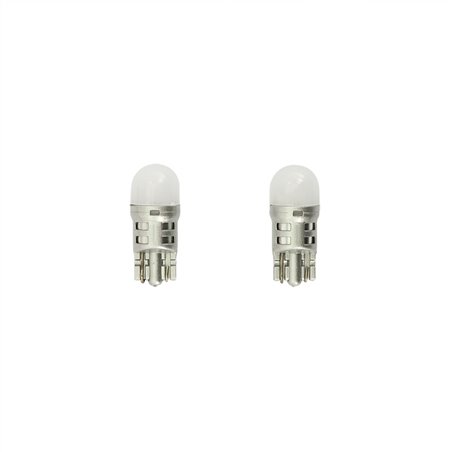 T10 Wedge-Base Ampoule SuperLED 3D 12V/0.8W Blanc, set de 2 pièces (8000K)