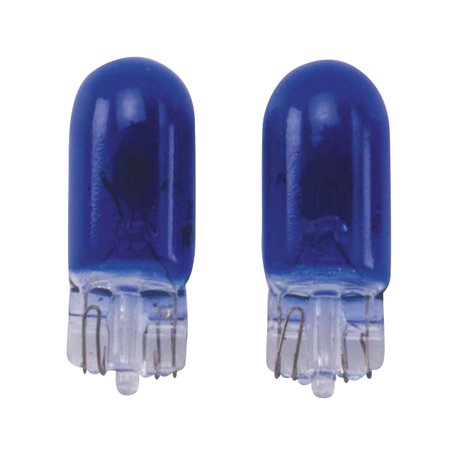 T-10 12V/5W Ampoules 12V Bleu (Coated), set de 2 pièces