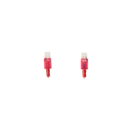 T-5 Ampoules d'Instrument LED 12V Rouge, set de 2 pièces