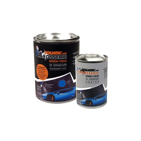 Foliatec Carbody Spray Film Enduit - transparent mattes - 2x 1L Sealer + 1x 1L Durcisseur