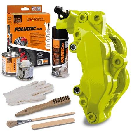 Foliatec Set peinture étriers de freins - toxic vert - 3 Components