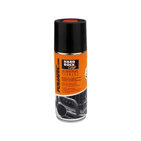 Foliatec Universal 2C Hard Rock LinerSpray Peinture - noir mattes 1 x400ml