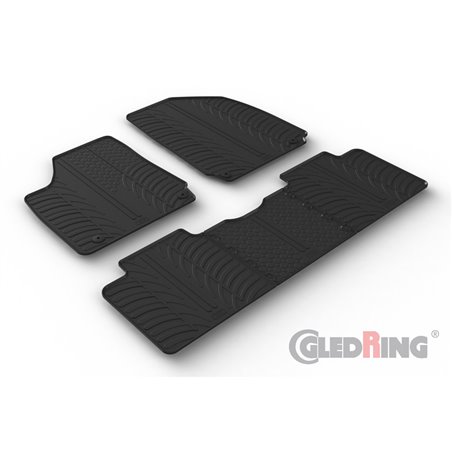 Set tapis de caoutchouc sur mesure pour Hyundai Ioniq 6 (CE) 2022- (T profil 5-pièces)