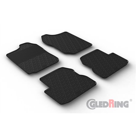 Set tapis de caoutchouc sur mesure pour Suzuki Jimny (FJ) 1998-2018 (T profil 4-pièces)