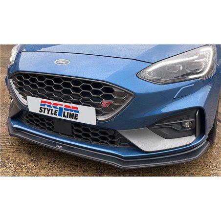 RGM Spoiler avant  sur mesure pour Ford Focus IV ST & ST-Line 2018- - Noir (ABS)