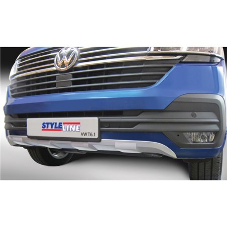 RGM Spoiler avant 'Skid-Plate' sur mesure pour Volkswagen Transporter T6.1 2020- Argent (ABS)