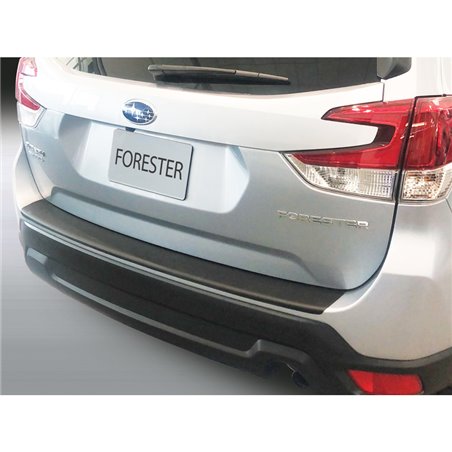 Protection de seuil arrière (ABS) sur mesure pour Subaru Forester (SK) Facelift 2020- Noir