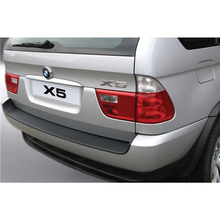 Protection de seuil arrière (ABS) sur mesure pour BMW X5 2000-2007 Noir