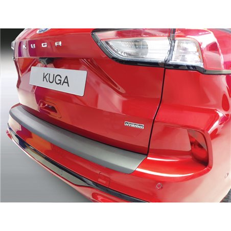 Protection de seuil arrière (ABS) sur mesure pour Ford Kuga III ST/Vignale 2019- Noir