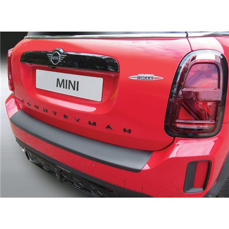 Protection de seuil arrière (ABS) sur mesure pour Mini Countryman (F60) Facelift 2020- Noir